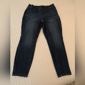 Judy Blue Pull On Skinny Women's Dark Blue Jeans, Size 14 Women